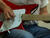 Albert uses the fourth fingeron his picking hand more than the average guitarist